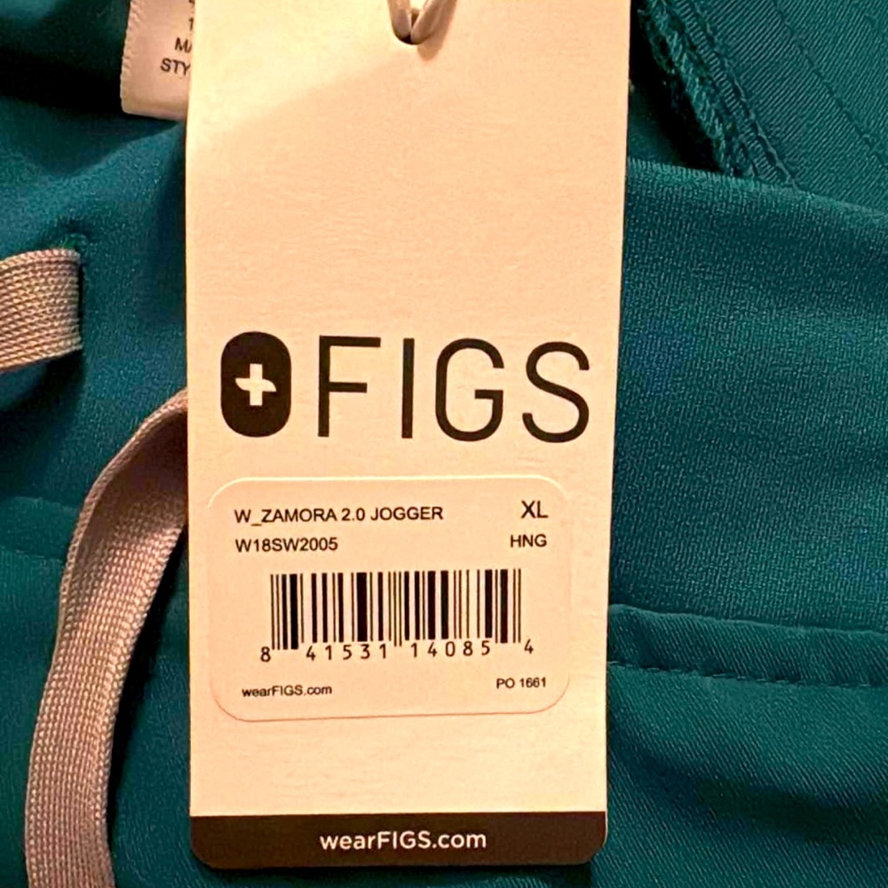 Hunter green figs jogger pants